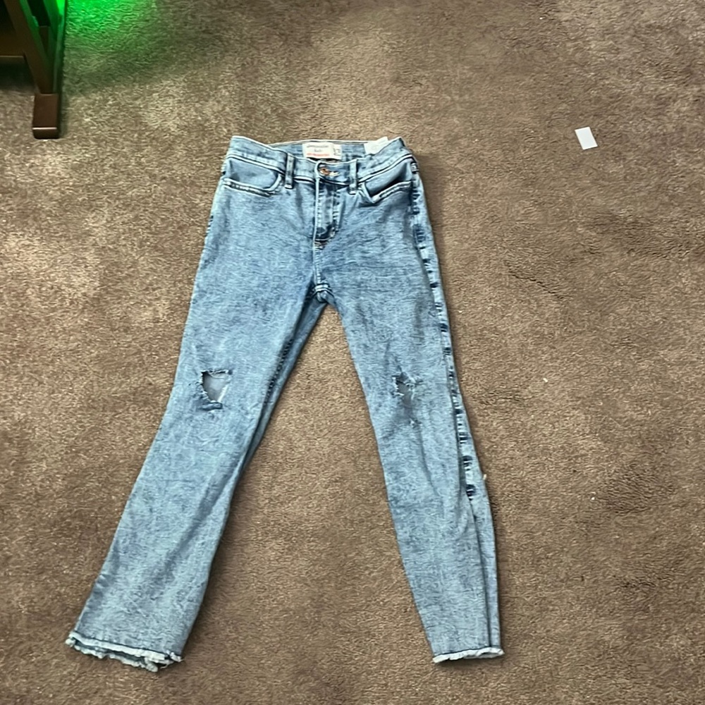 Abercrombie kids high-rise ankle flare